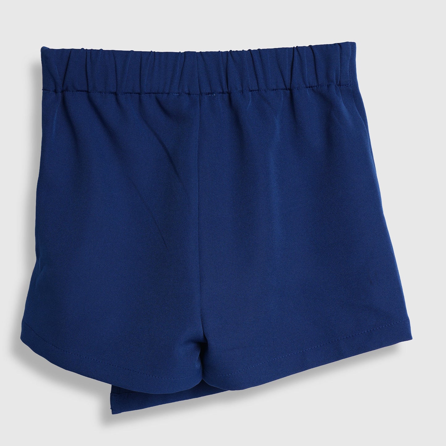 Kids Girls Skort in Navy Blue with Wrap Style and Soft Stretch Comfort for Casual Kids Wear