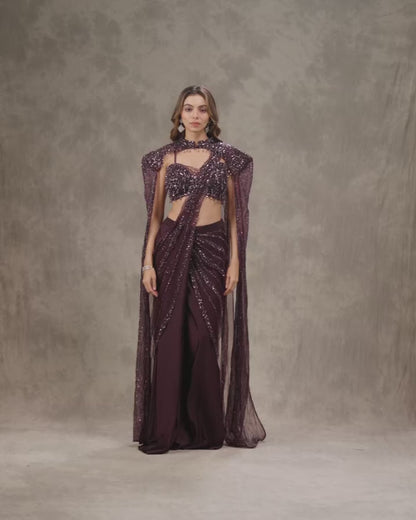 Draped Saree